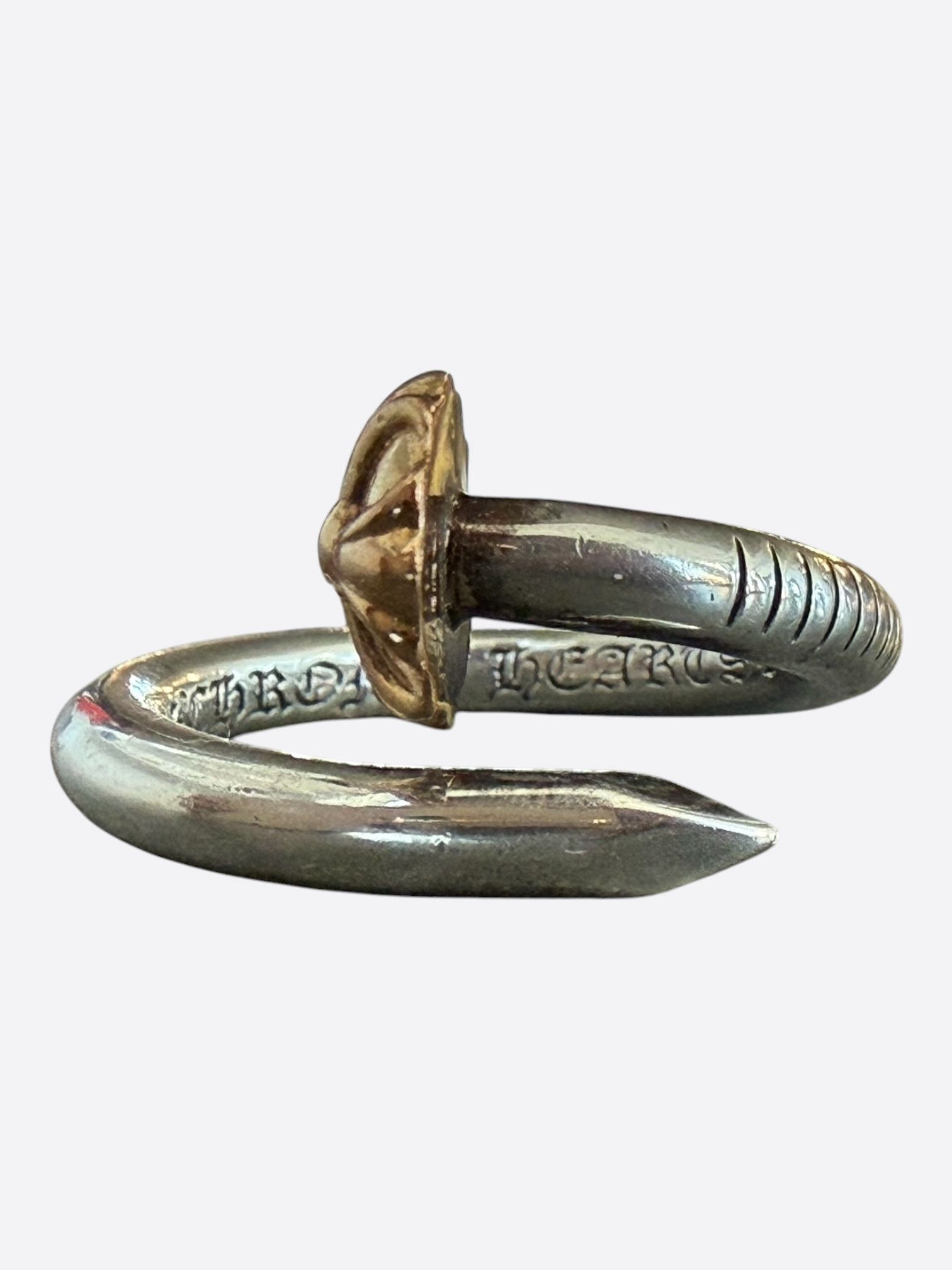 Chrome Hearts Chrome Hearts Silver & Gold Nail Ring Size ONE SIZE - 2 Thumbnail