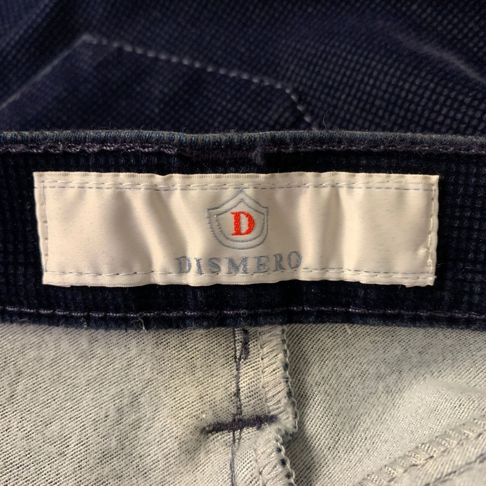 Other DISMERO Navy Velvet Grid Slim Bootcut Pants - Size 29 Size US 29 - 5 Thumbnail