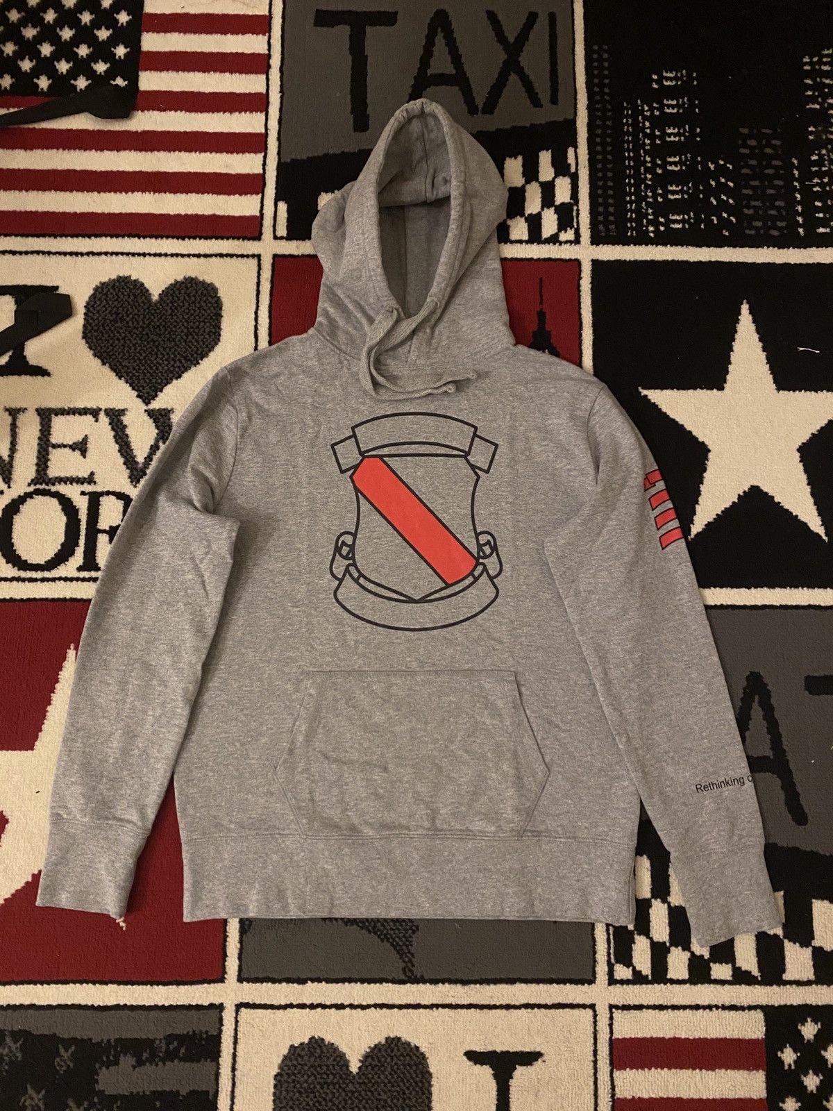 image of Number N Ine Number Nine Shild Malboro Hoodie in Grey, Men's (Size Medium)