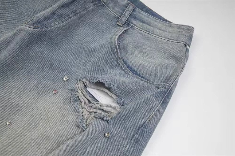 Jean High Street Ripped Short Jeans Size US 33 - 8 Thumbnail