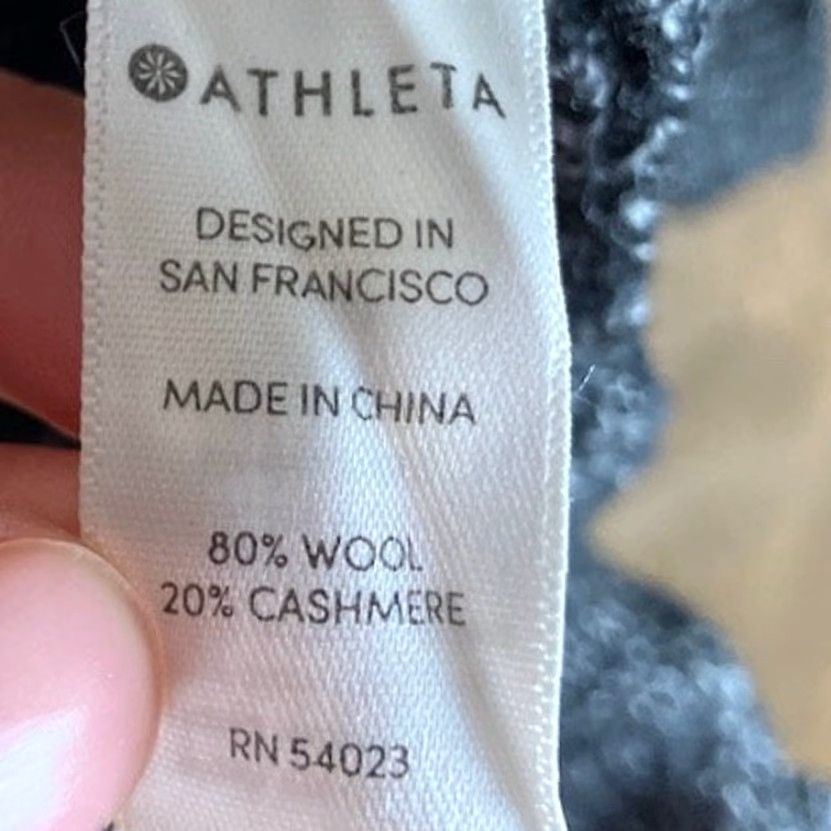 Athleta Athleta Womens Sweater Charcoal Crew Neck Pullover Wool Cashmere XS Size XS / US 0-2 / IT 36-38 - 7 Thumbnail