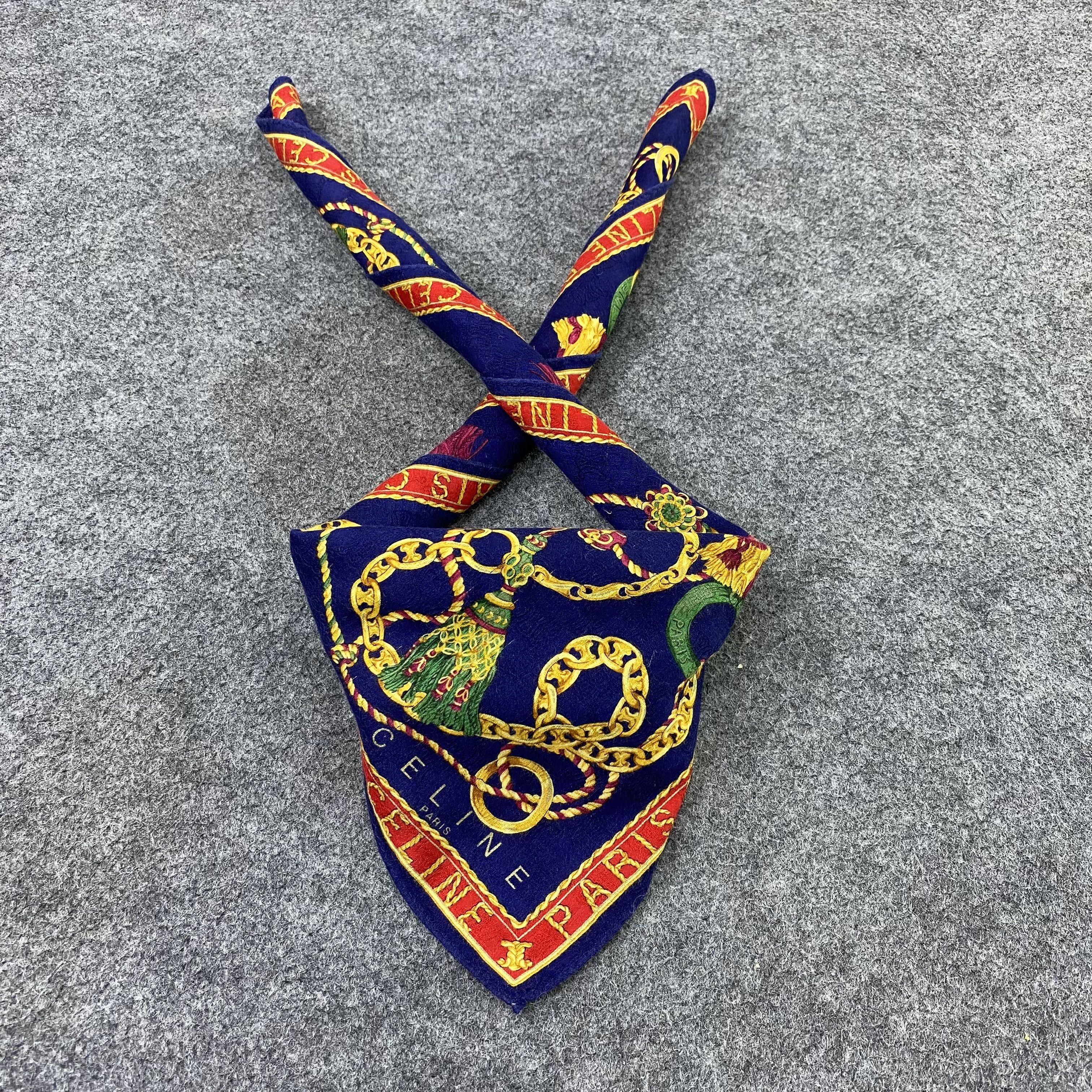 Celine Celine Handkerchief Neckerchief Bandana-B1729 Size ONE SIZE - 2 Thumbnail