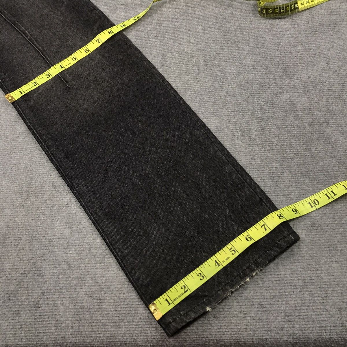Japanese Brand 🔥SILVER MOON BLACK FADED DENIM PANTS Size US 33 - 19 Thumbnail