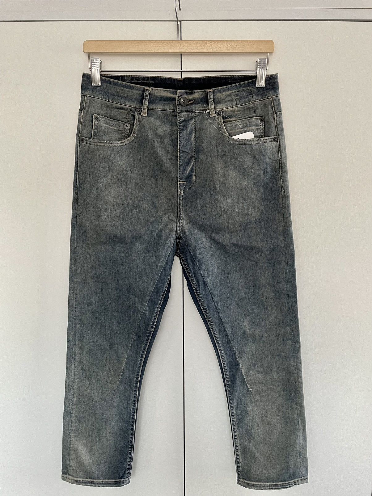 Rick Owens Rick Owens Drkshdw Lightweight Detroit Cut Cropped Jeans Size US 29 - 1 Thumbnail