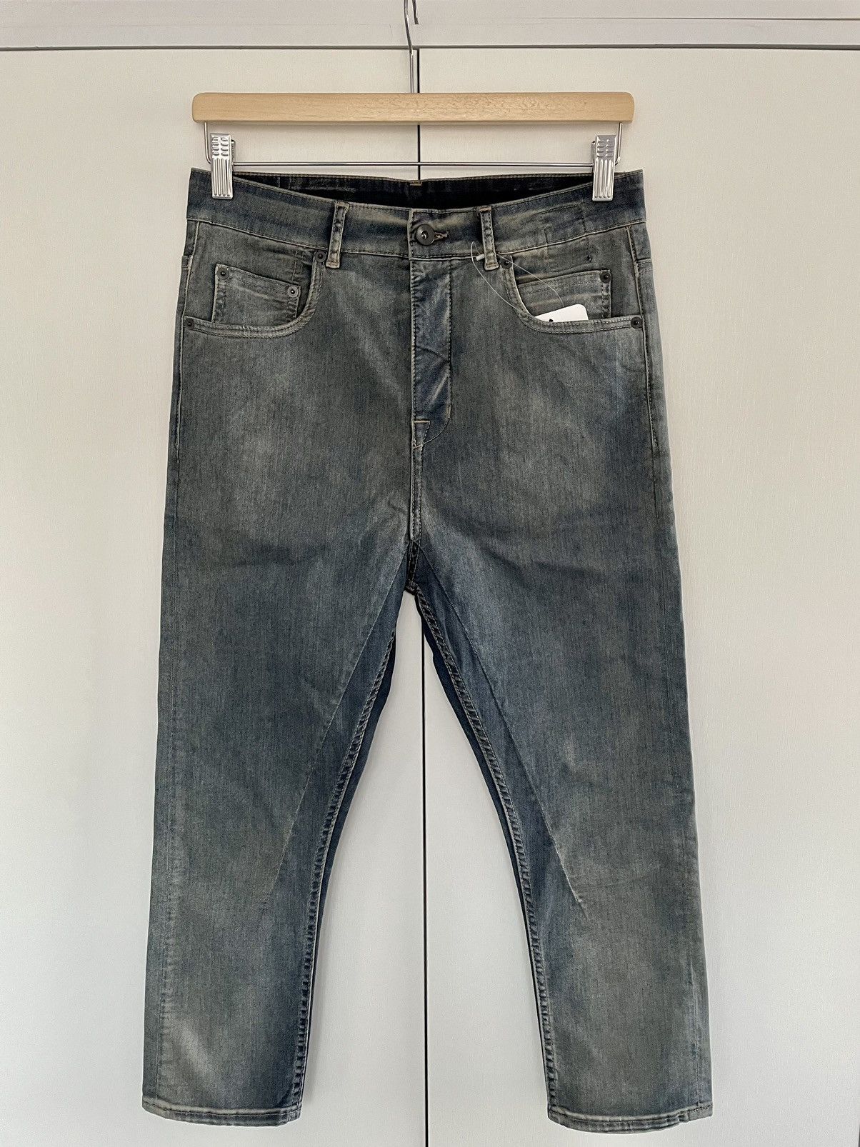 Rick Owens Rick Owens Drkshdw Lightweight Detroit Cut Cropped Jeans ...