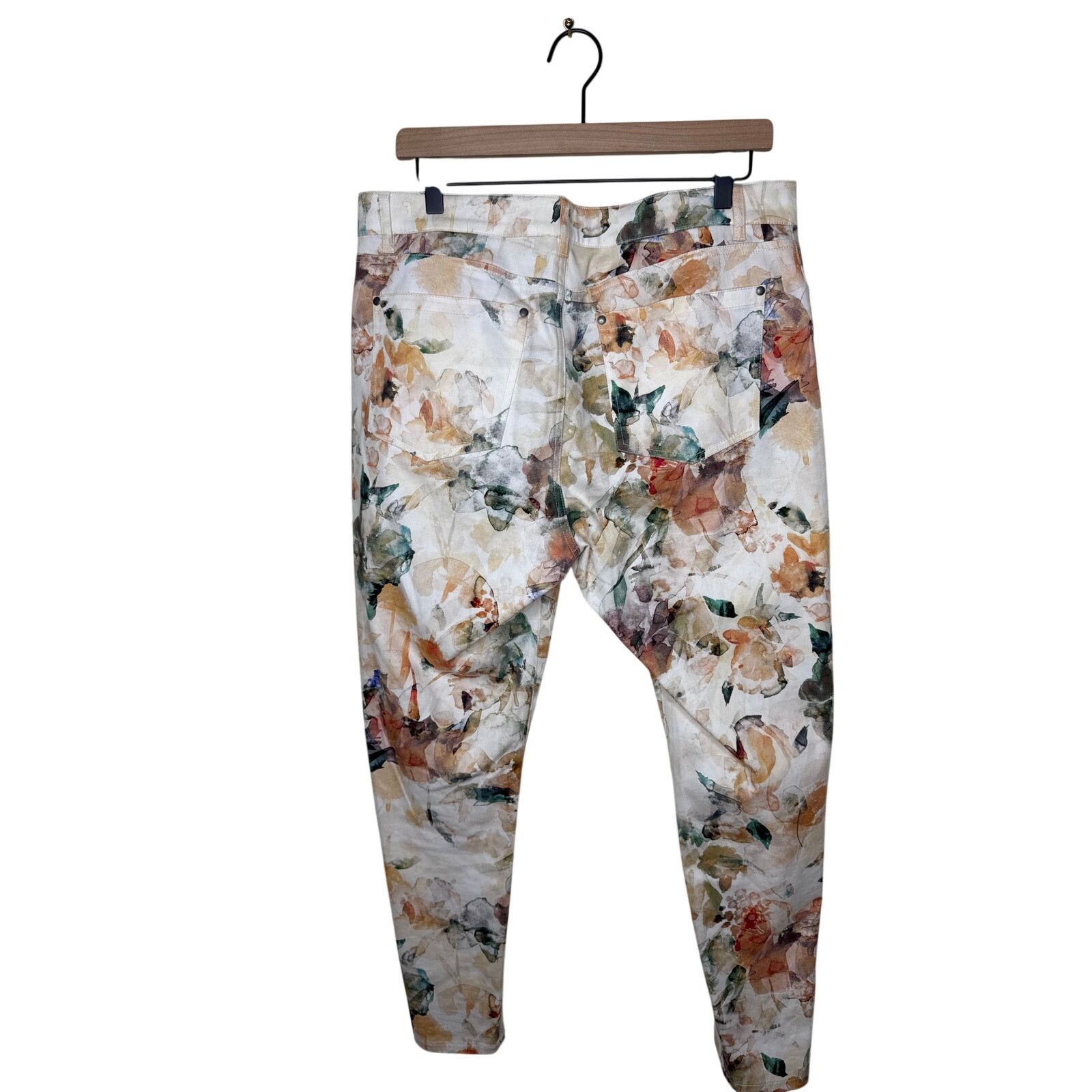 Other PERUVIAN CONNECTION Isola Pants Slim Pant Watercolor Garden Size 34" / US 12 / IT 48 - 2 Thumbnail