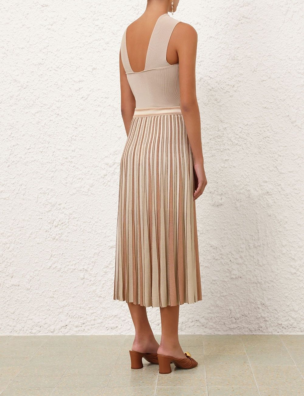 Zimmermann oc11z1025 Crush Halter Neck Top in Cream Size M / US 6-8 / IT 42-44 - 4 Thumbnail