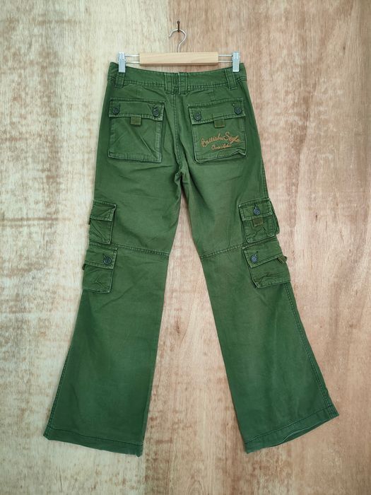 Japanese Brand Crux Green seditionaries multipocket cargo pants #194 DLAL Size 27" / US 4 / IT 40 - 2 Thumbnail