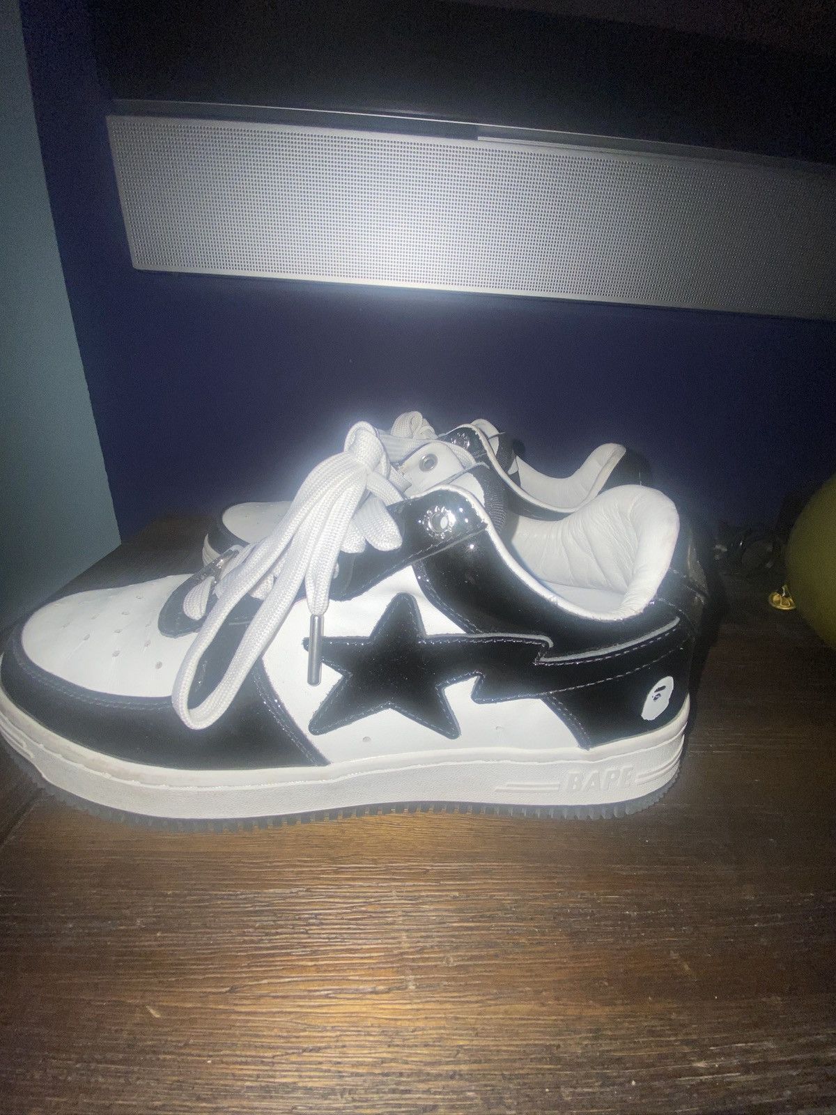 Bape Black and White Bapestas Size US 8 / EU 41 - 2 Thumbnail