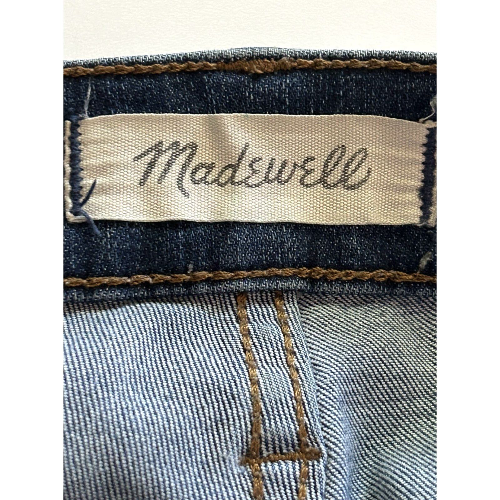 Madewell Madewell Jeans Womens 10" High Rise Skinny Stretch sz 25 Button Fly 5-Pocket Denim Blue Size 42" / US 20 - 4 Thumbnail