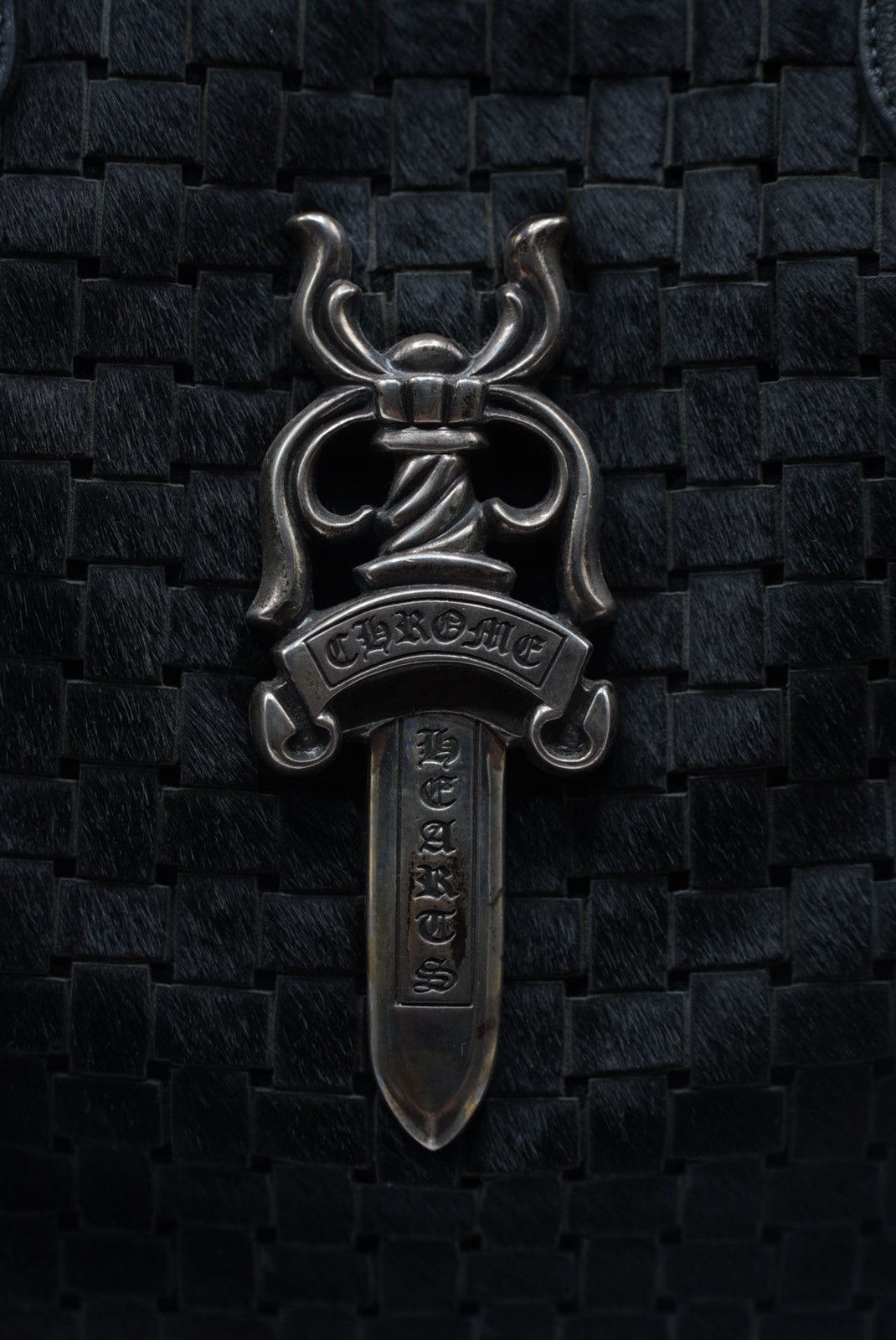 Chrome Hearts Chrome Hearts 90s Ponyhair Dagger Embelished Woven Handbag Size ONE SIZE - 8 Thumbnail