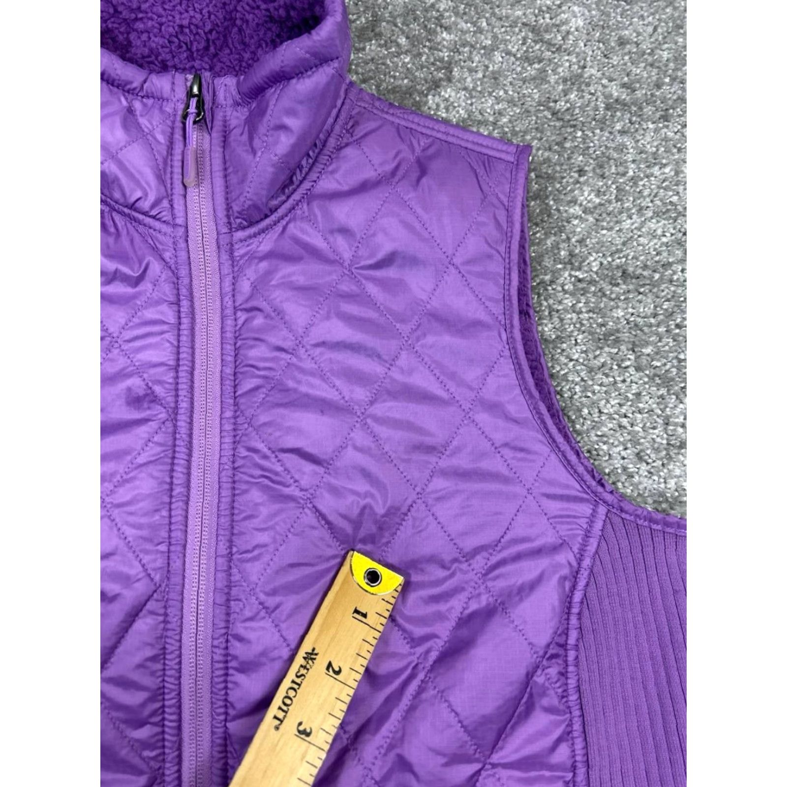 Vintage L.L.Bean Vest Womens Small Petite Purple Quilted Full Zip Size S / US 4 / IT 40 - 5 Thumbnail