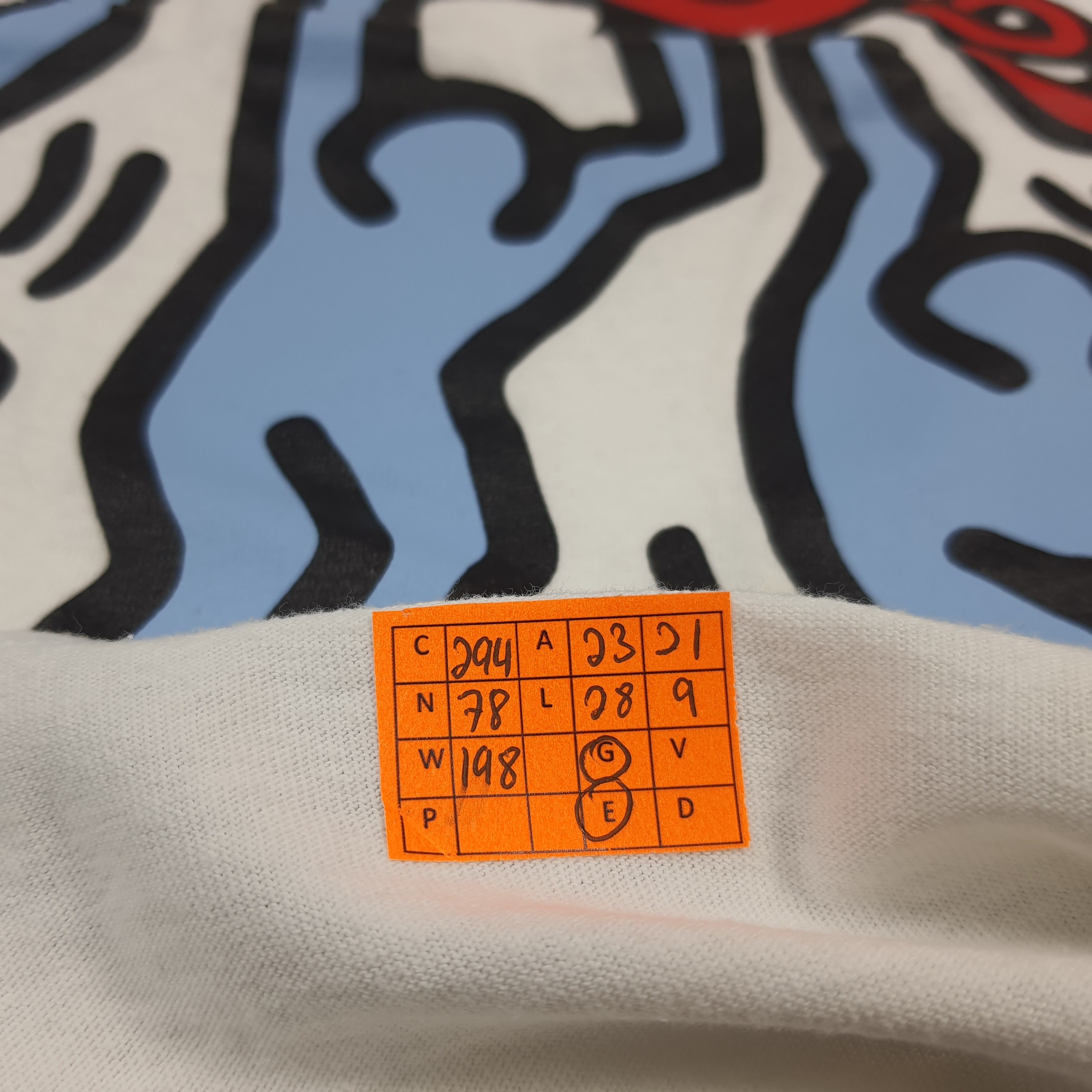 Keith Haring Vintage Keith Haring Doodle Art Streetwear Tshirt C294N78 Size US XL / EU 56 / 4 - 10 Thumbnail