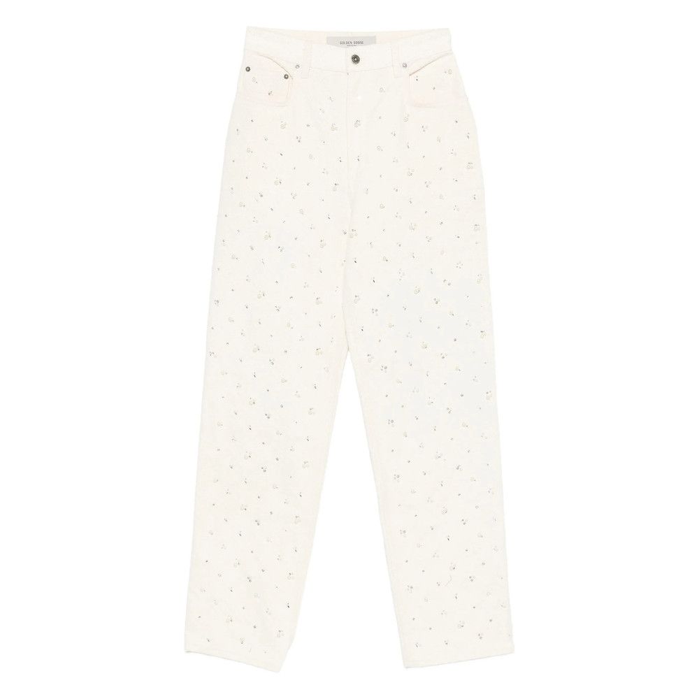 Golden Goose Golden Goose WHITE Trousers - Straight Trousers Size 27" / US 4 / IT 40 - 1 Thumbnail
