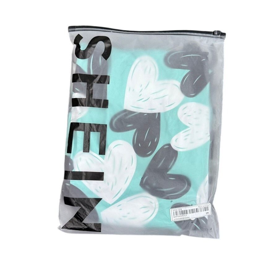 Shein Woman's Graphic Heart Sleep Dress in Green, Size 3XL Size ONE SIZE - 3 Thumbnail