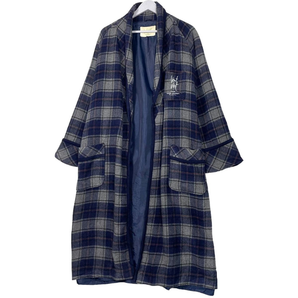 Japanese Brand × Pierre Balmain × Vintage 💥VTG PIERRE BALMAIN TARTAN NOVA CHECK ROBE Size US M / EU 48-50 / 2 - 2 Thumbnail