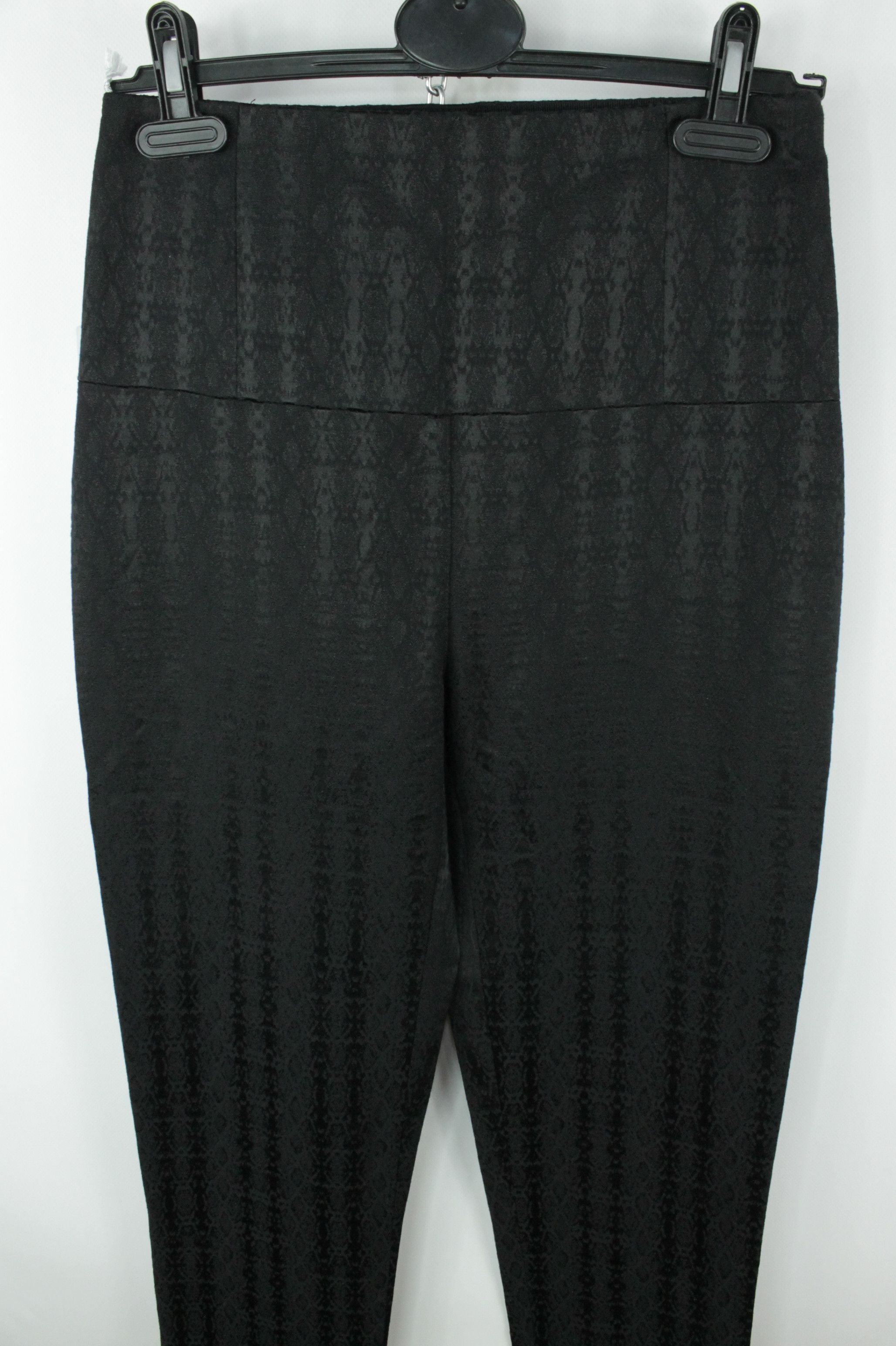 Designer × Patrizia Pepe Patrizia Pepe Black Jacquard Slim Fit High Waist Pants Size 28" / US 6 / IT 42 - 3 Thumbnail