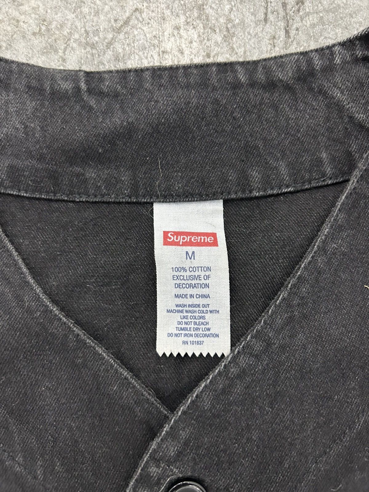 Supreme FW22 supreme baseball denim jersey Size US M / EU 48-50 / 2 - 3 Thumbnail