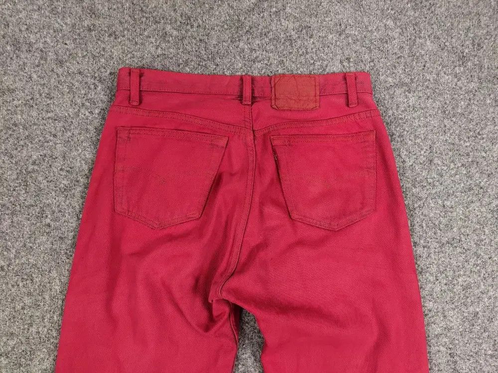 Levi's Rare Vintage 80's Levis 501 Made in Canada Red Denim Jeans Size US 33 - 6 Thumbnail