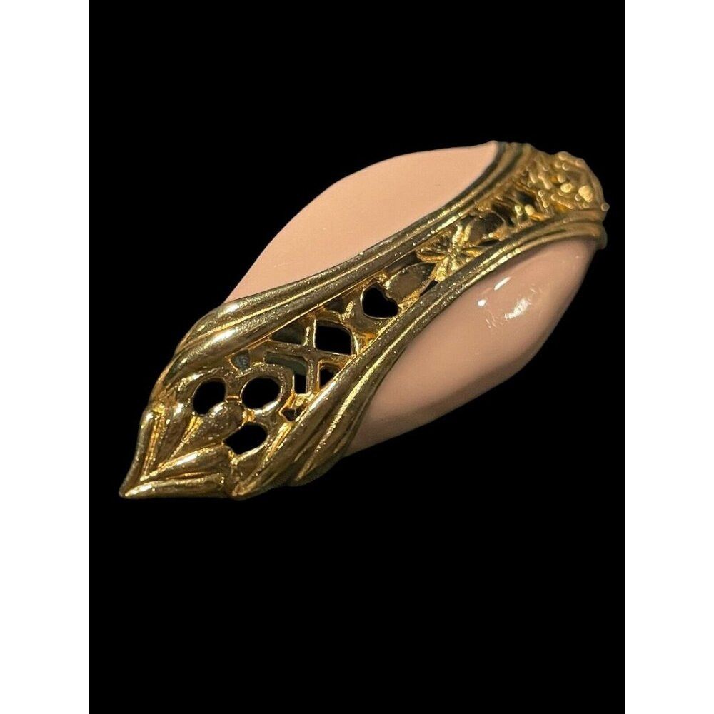 Vintage Vintage Enamel Navette Brooch Pin Size ONE SIZE - 3 Thumbnail