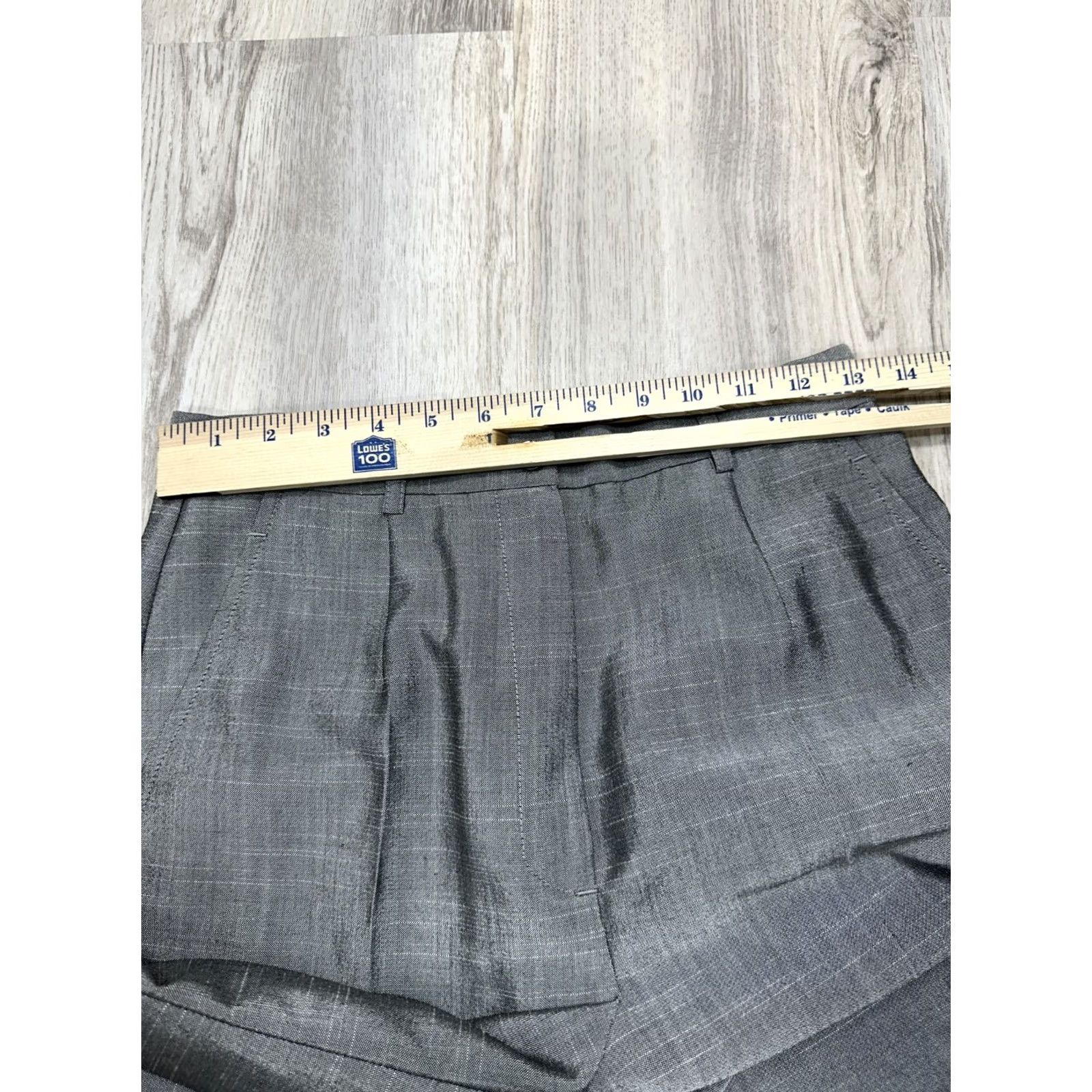 Vintage Garfield & Marks Gray Dress Pants High Rise Polyester Wool Formal Sz 2 Women's Pants 2 Gray Wool Polyester Dress Pants Womens` Size 26" / US 2 / IT 38 - 2 Thumbnail