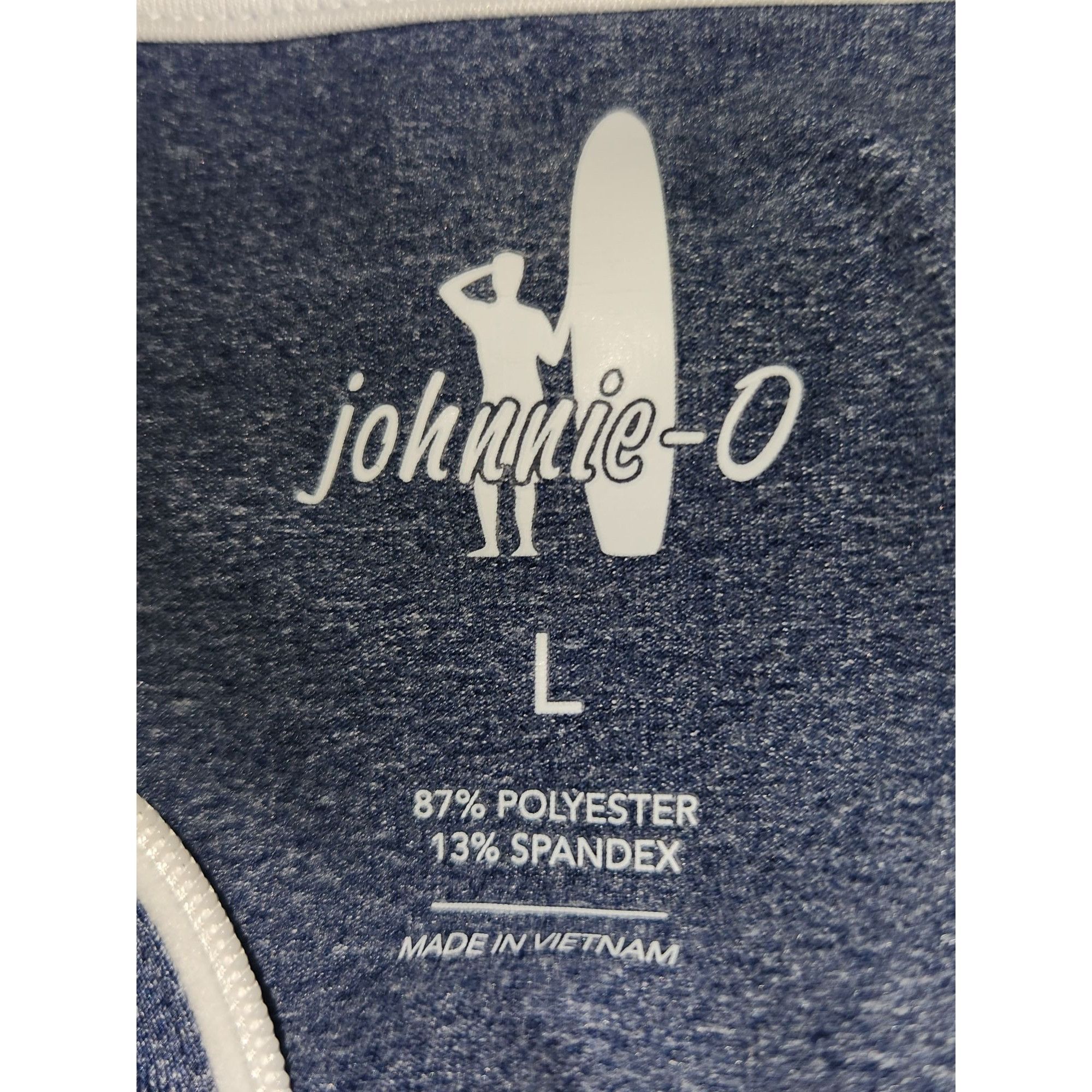 Designer Johnnie-O Mens Long Sleeve Quarter-Zip Performance Shirt L P Size US L / EU 52-54 / 3 - 3 Thumbnail