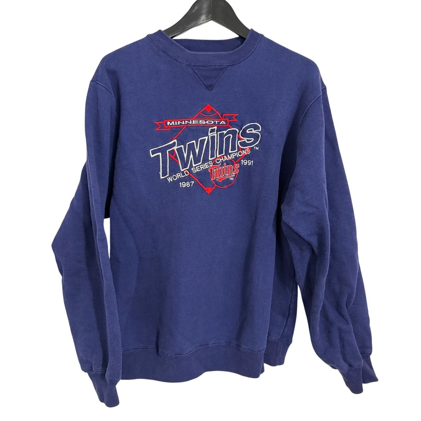 Logo 7 Vintage Minnesota Twins 1987/1991 World Series Crewneck Sz M Size US M / EU 48-50 / 2 - 1 Thumbnail