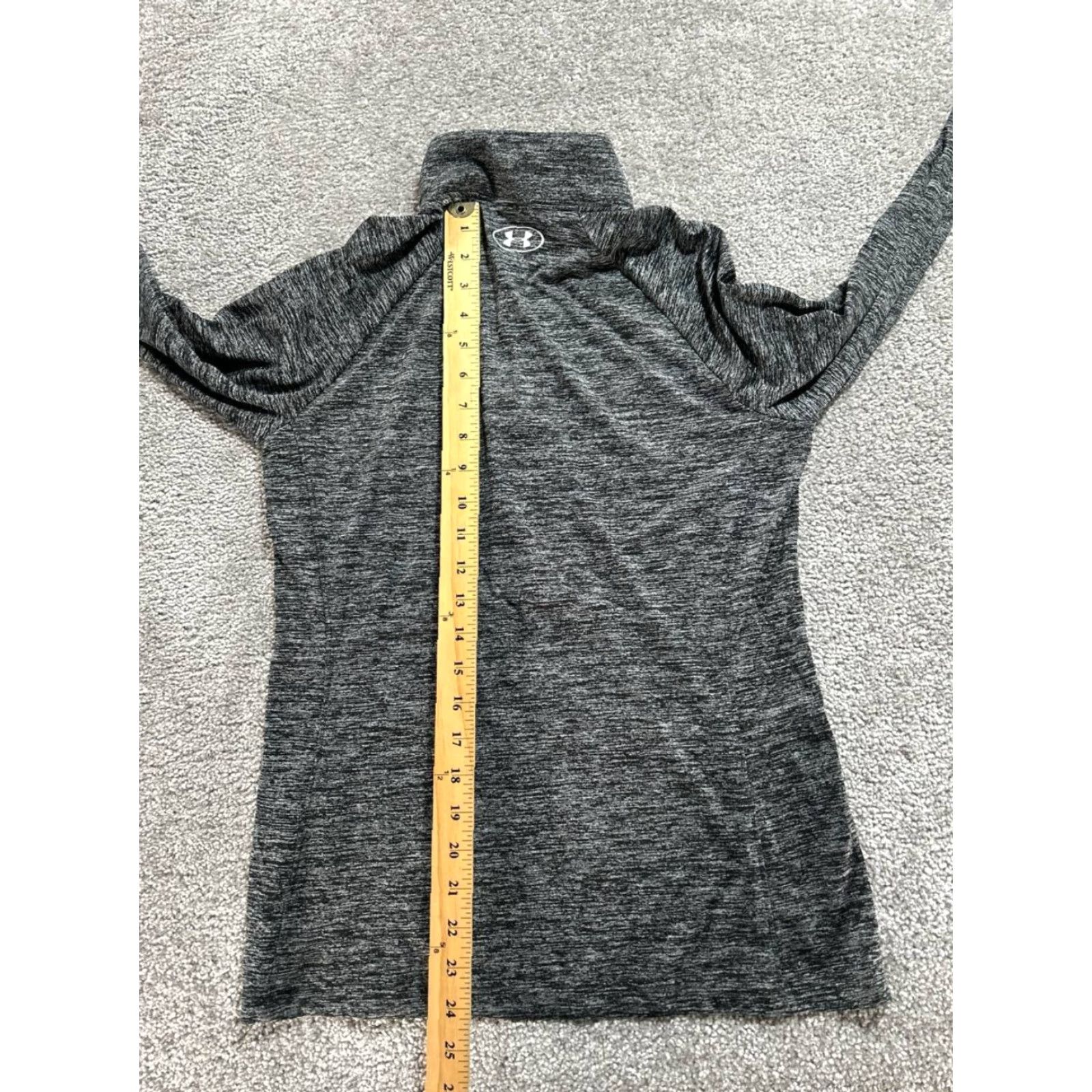 Under Armour Under Armour UA Tech Twist Top Women M Gray Heatgear Running & Jogging Shirt Pullover Long Sleeve Mock Neck Regular Size Medium Size M / US 6-8 / IT 42-44 - 4 Thumbnail