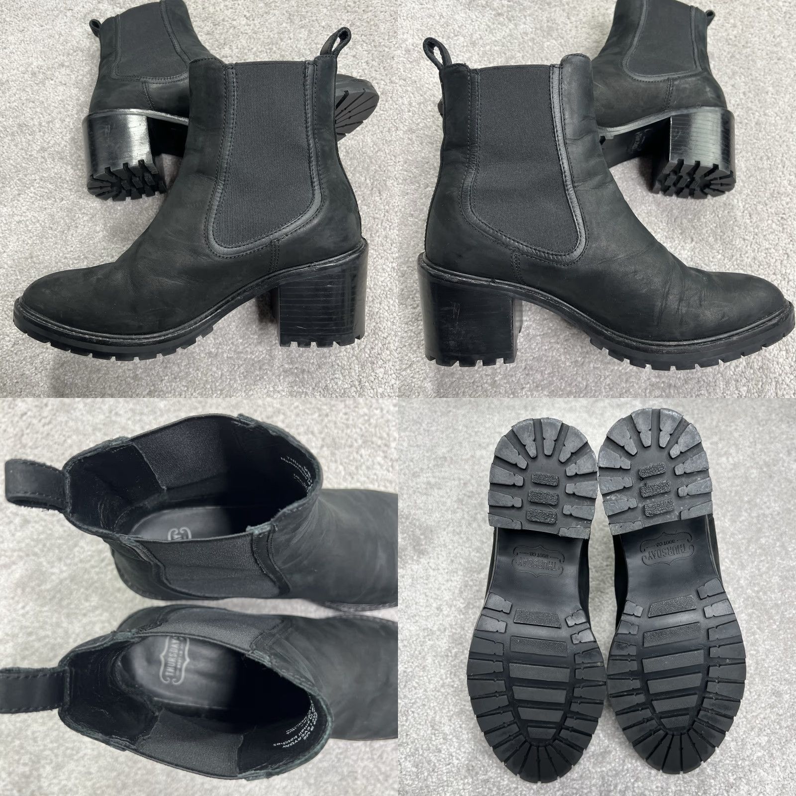 Thursday Boot Company Thursday Boot Co. Women’s 9 Black Leather Everyday Chelsea Boots Pull On Chelsea Boots Size US 9 / IT 39 - 8 Thumbnail