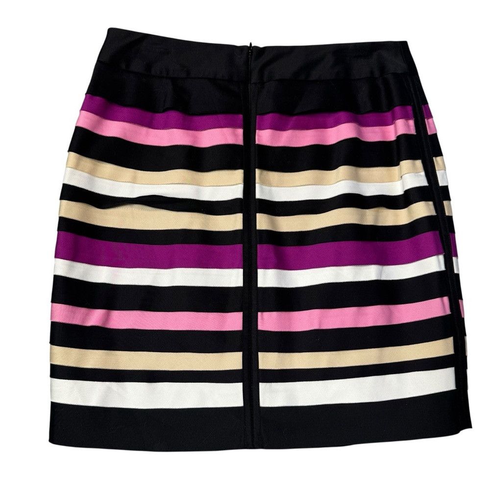 White House Black Market White House Black Market Striped Tiered Cotton Skirt Size 6 Size 28" / US 6 / IT 42 - 4 Thumbnail