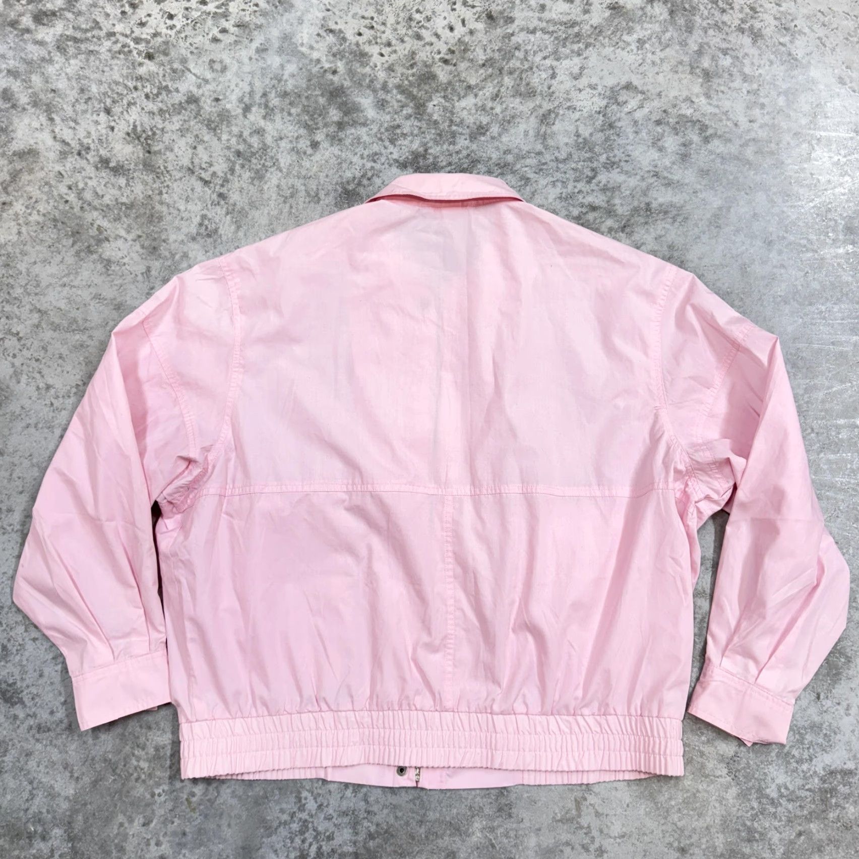 Jantzen Jantzen Jacket Mens 2XL Pink Lightweight Windbreaker Snap Pockets Elastic Hem Size US XXL / EU 58 / 5 - 4 Thumbnail