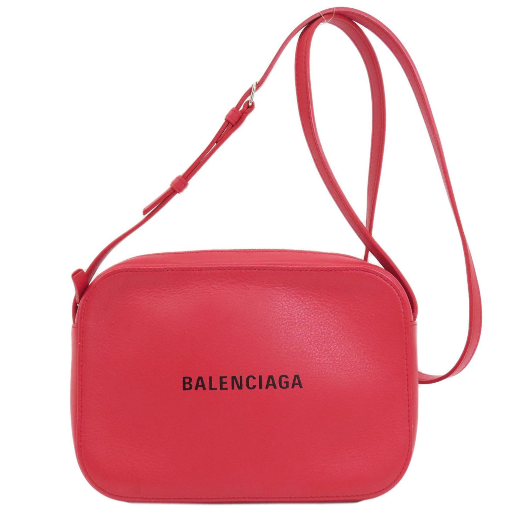 image of Balenciaga 552870 Everyday Camera Bag Shoulder Leather Women's Balenciaga in Red Color