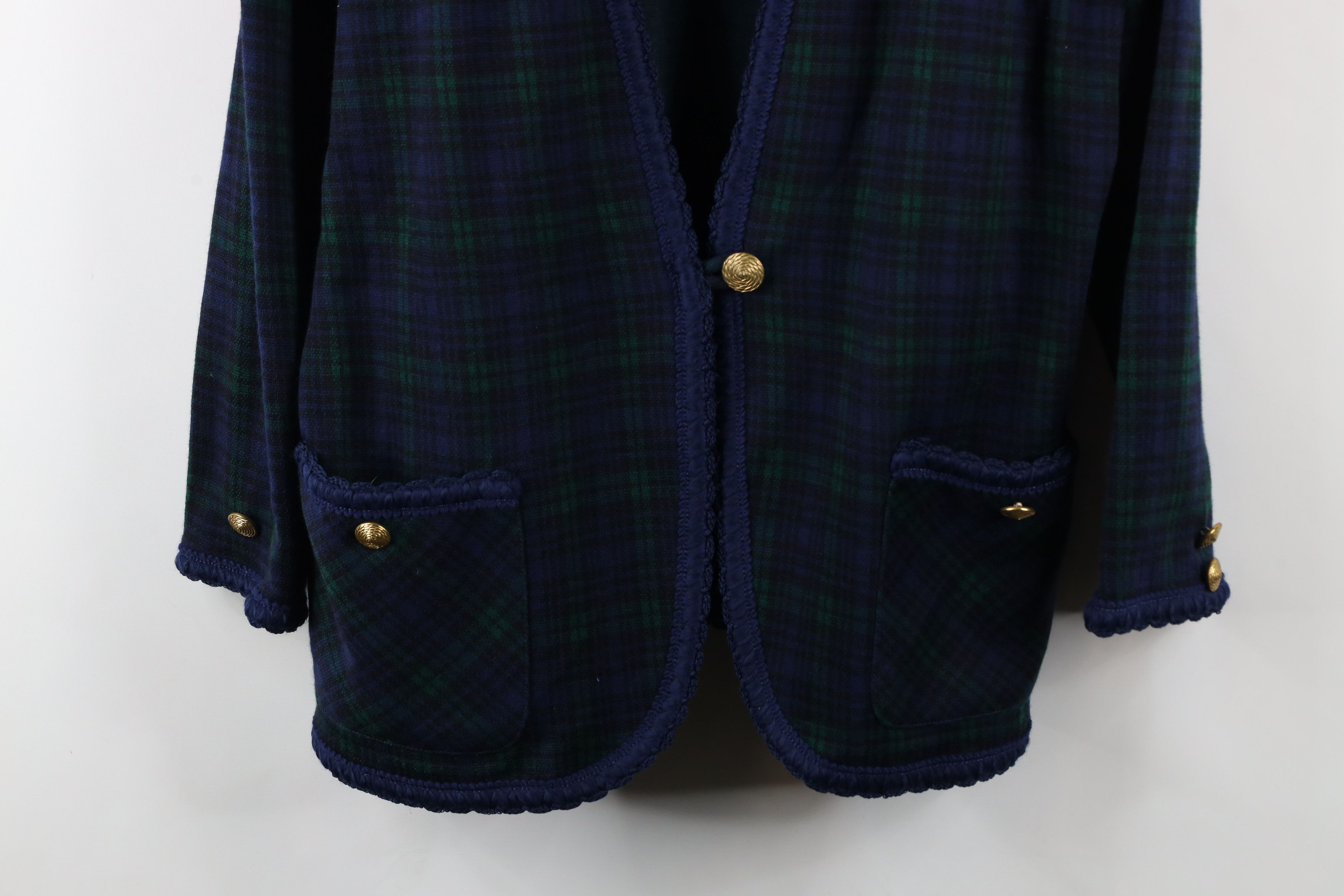 Vintage Vintage 90s Streetwear Button Blazer Suit Jacket Plaid USA Size XXL / US 16-18 / IT 52-54 - 3 Thumbnail