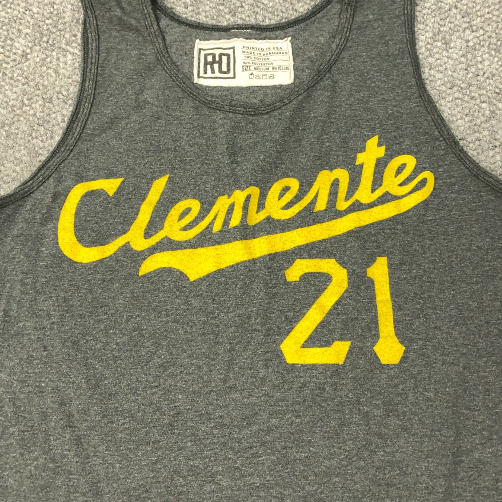 Roots Roots Of Fight Clemente Shirt Mens M Gray Sleeveless Tank Top Baseball Size US M / EU 48-50 / 2 - 2 Thumbnail