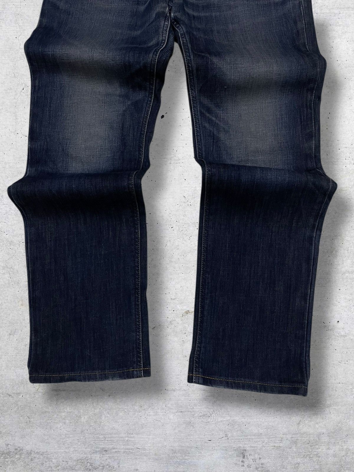 Edwin VINTAGE EDWIN DESIGNER 90S JAPAN INDIGO 403 STRAIGHT DENIM Size US 31 - 3 Thumbnail