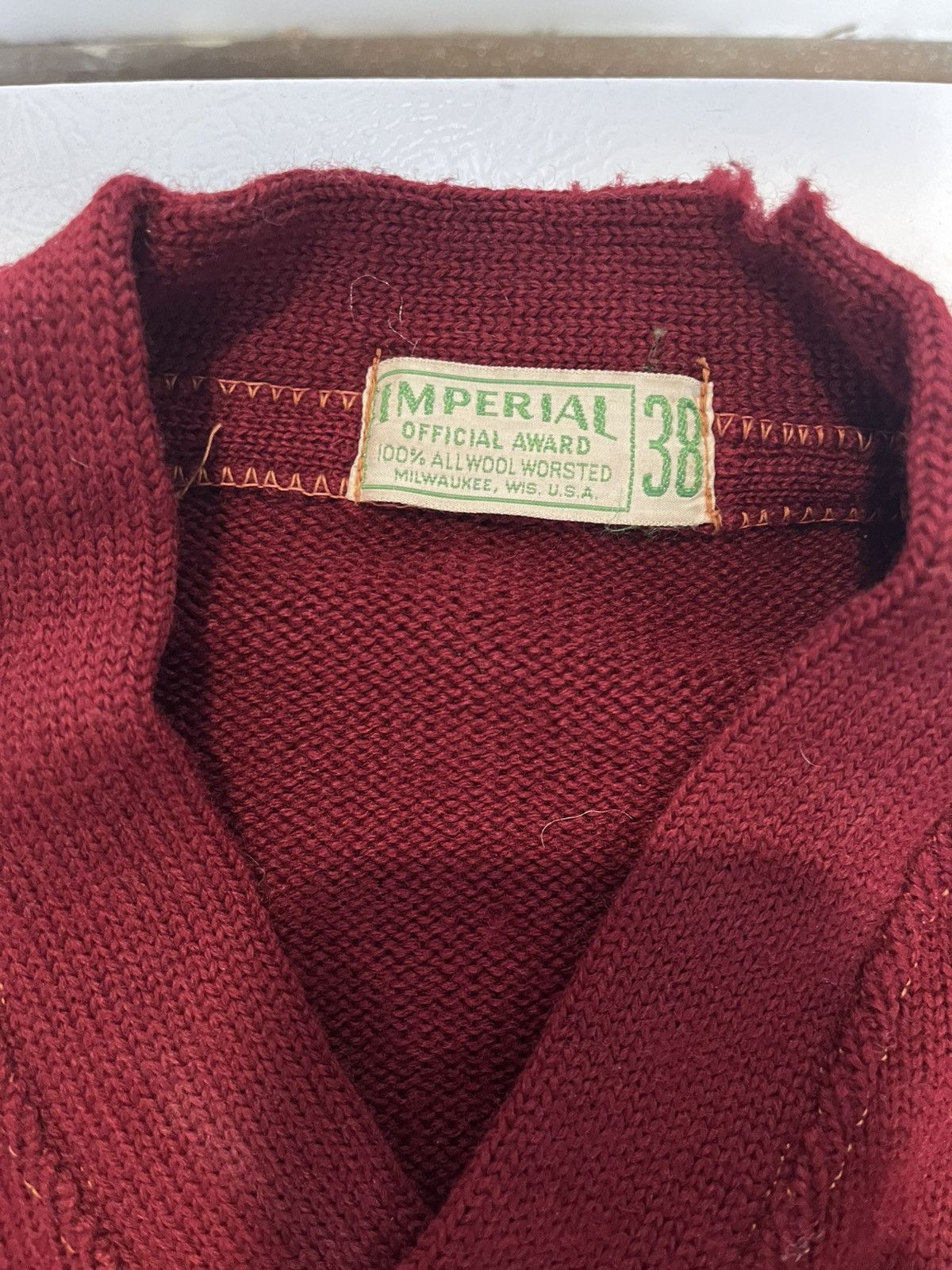 Vintage Vintage 50s Hand Repaired Knit Sweater Size US S / EU 44-46 / 1 - 3 Thumbnail