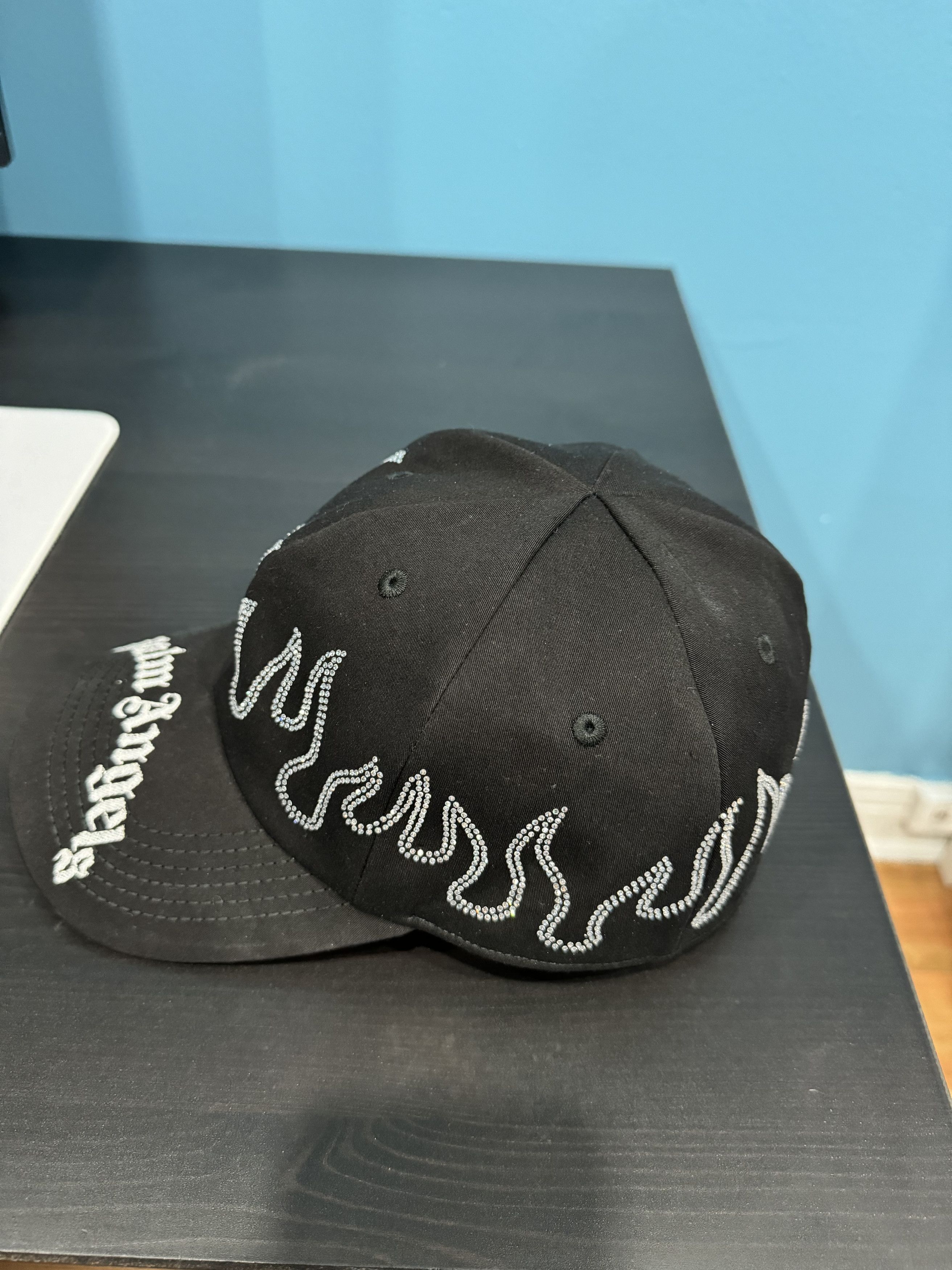 Palm Angels Rhinestone Flames Cap Size ONE SIZE - 4 Thumbnail