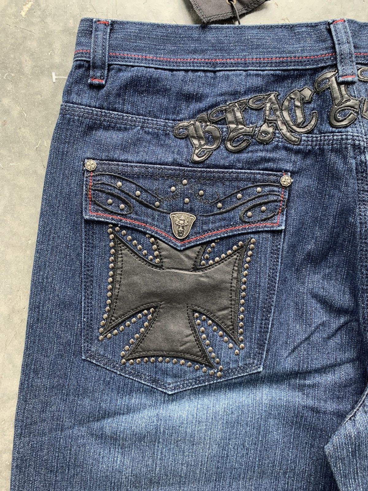 Southpole BNWT Cybergoth Y2K Blac Label Baggy Jean Shorts Size US 42 / EU 58 - 2 Thumbnail