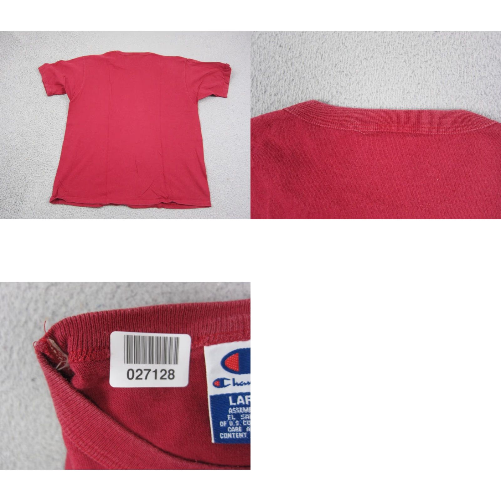 Champion Vintage Champion Shirt Mens L Red Short Sleeve 90s Logo Crew Neck Athletic Classic T-Shirt Size US L / EU 52-54 / 3 - 8 Thumbnail