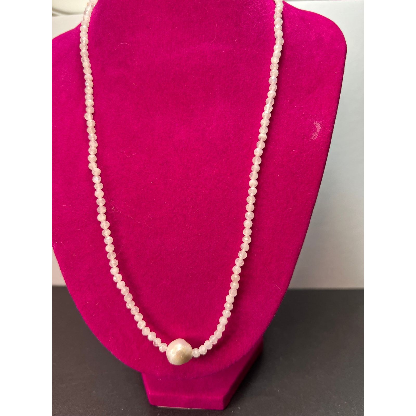 Other Rainbow moonstone and pearl necklace with sterling clasp Size ONE SIZE - 4 Thumbnail