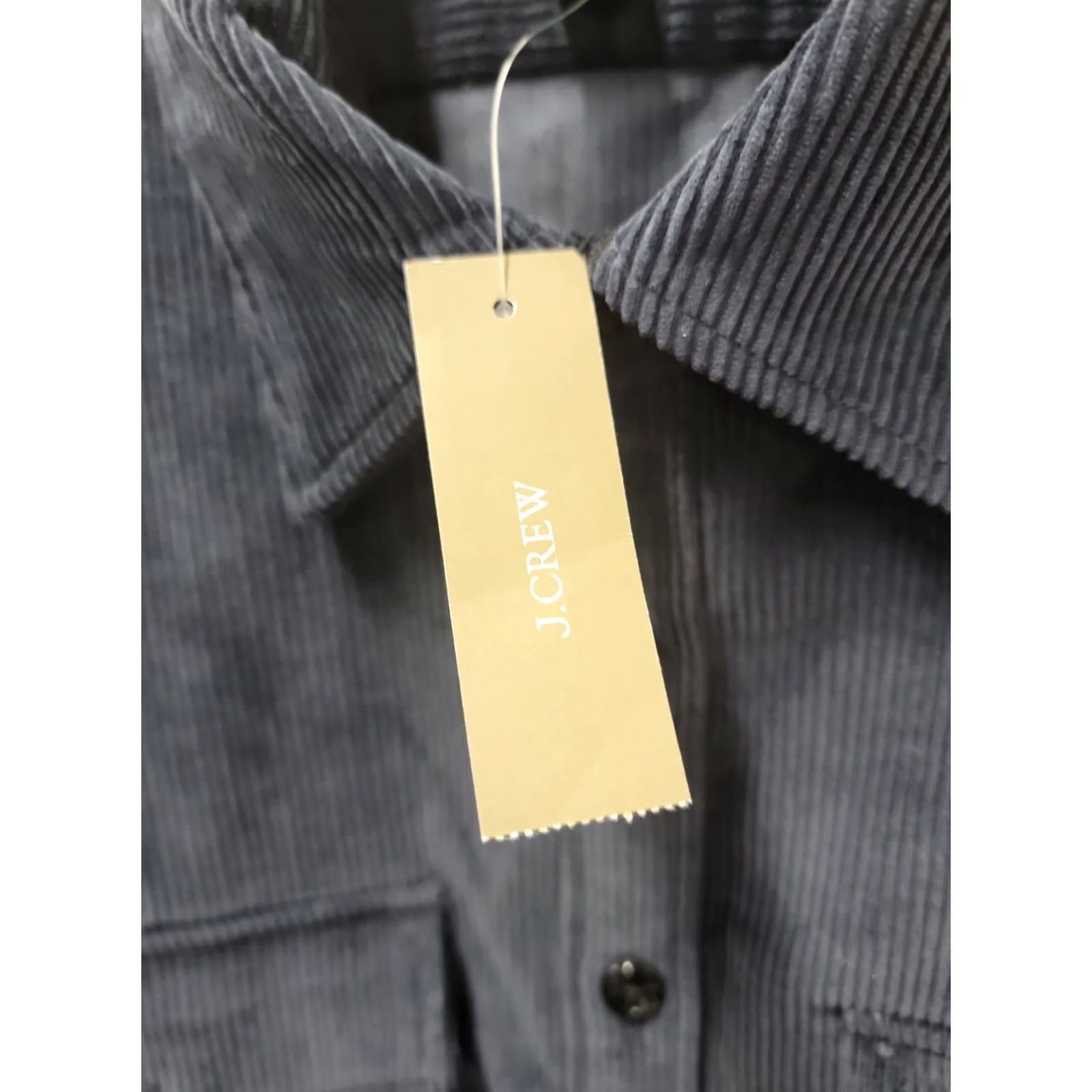 J.Crew NWT J.Crew Cpo Workshirt Corduroy Button Long Sleeve Cotton Navy Blue Medium Shirt Mens Size US M / EU 48-50 / 2 - 3 Thumbnail