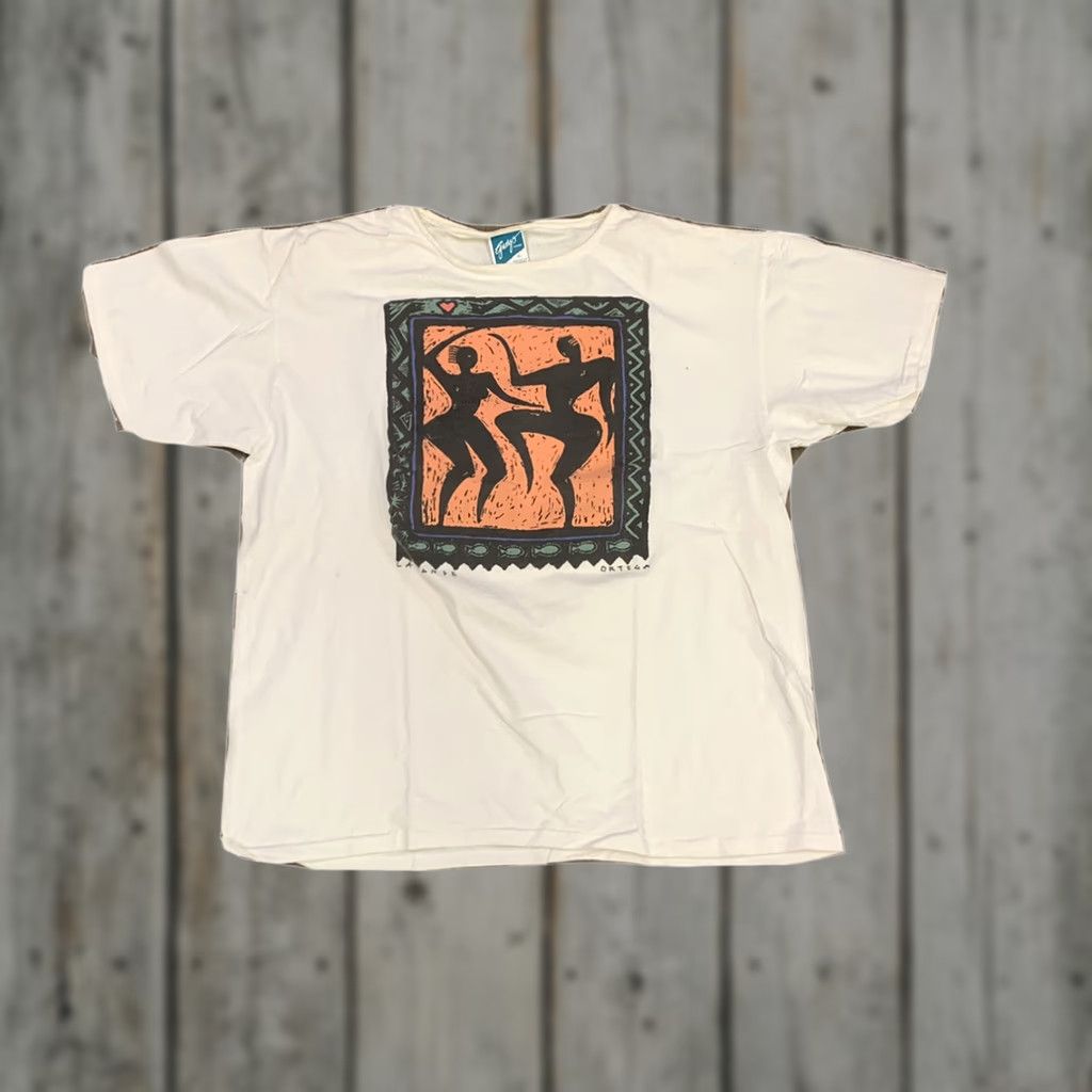 Vintage Gango Art Gallery La Danse Ortega Mens Extra Large XL Shirt Size US XL / EU 56 / 4 - 1 Thumbnail