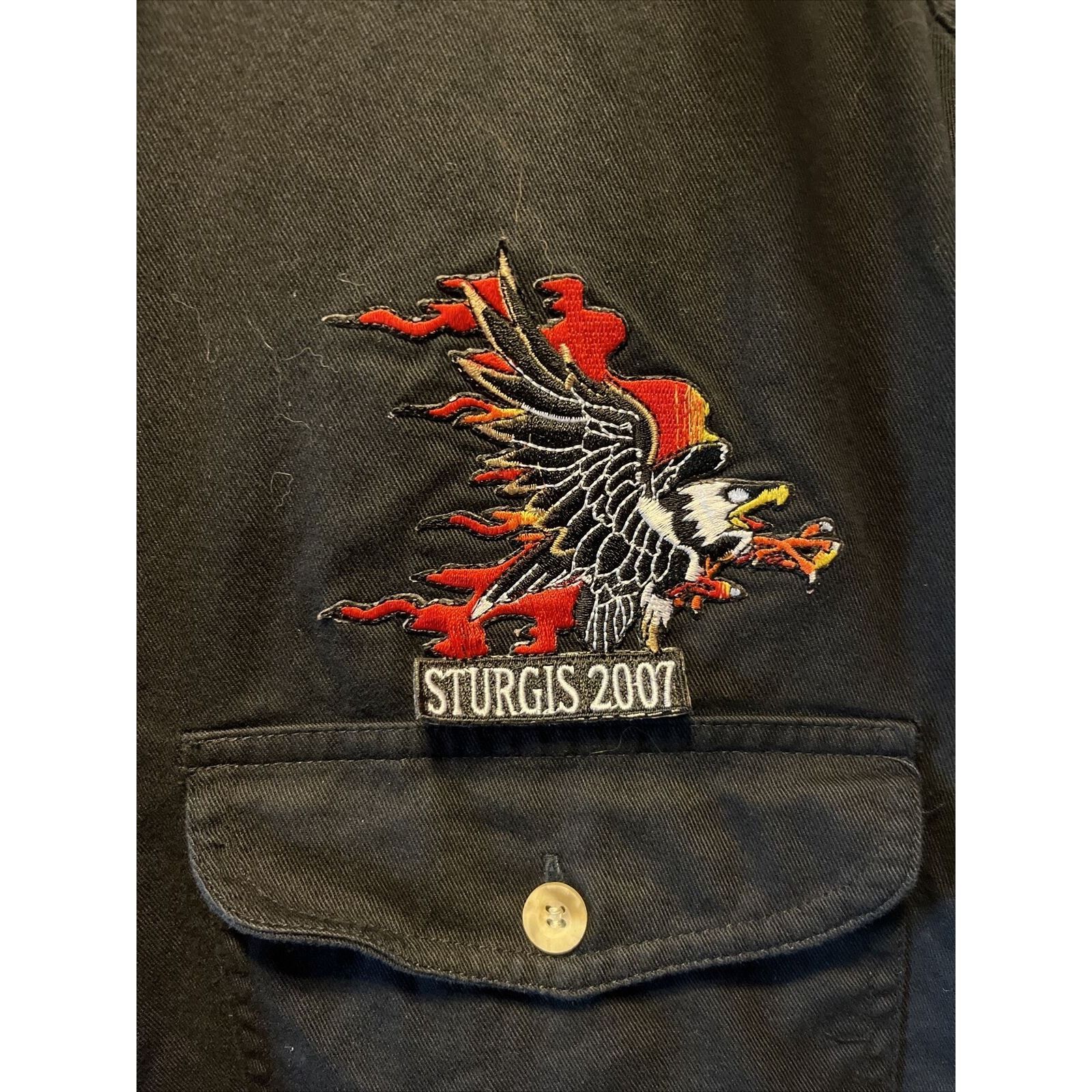 Other Sturgis Bike Week 2007 Men’s M Black Sleeveless Cotton Vest Size US M / EU 48-50 / 2 - 2 Thumbnail