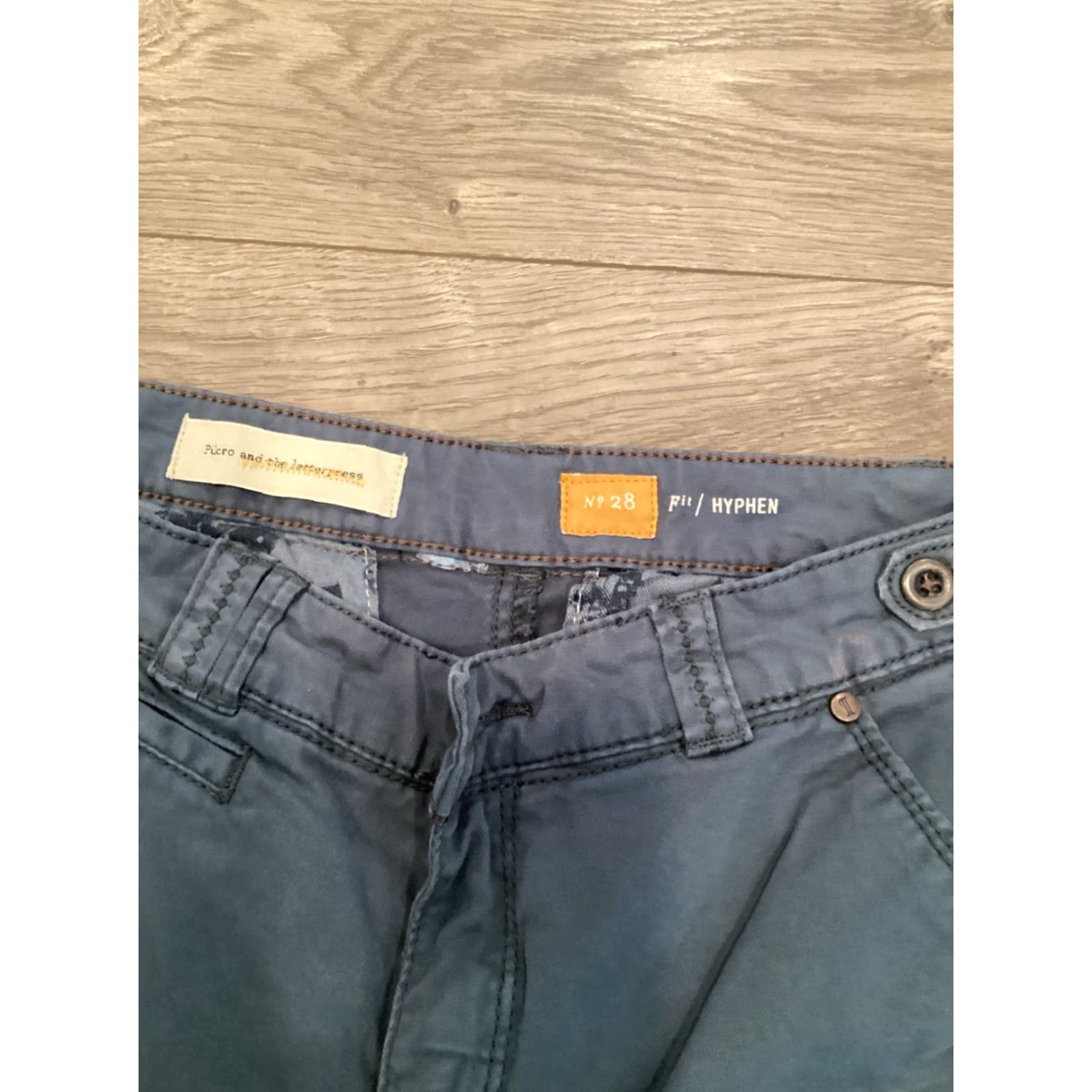 Anthropologie Anthropologie Pilcro & the Letterpress High-Rise Khakis Jeans Women Size 28 Slim Blue Denim Size 28" / US 6 / IT 42 - 5 Thumbnail