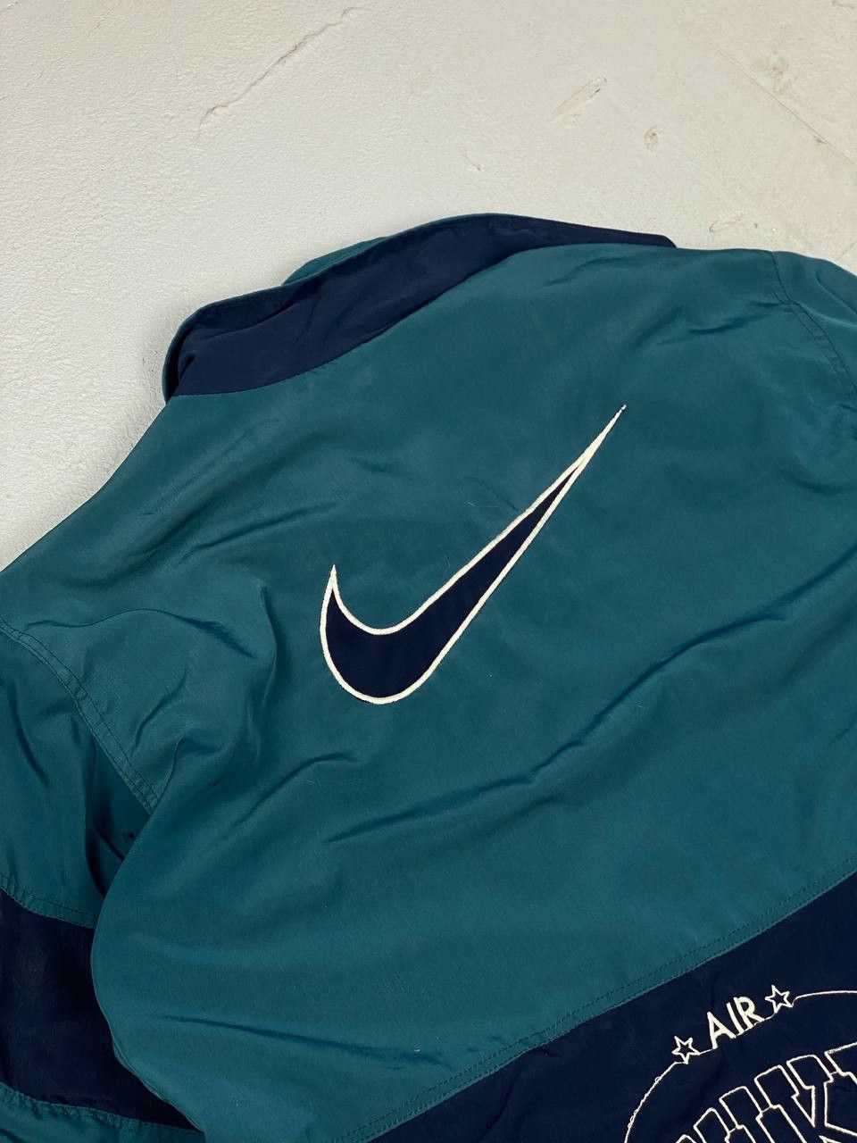 Nike × Vintage 90s Nike Athletic Big Logo Vintage Y2K Retro Track Jacket Size US L / EU 52-54 / 3 - 9 Thumbnail
