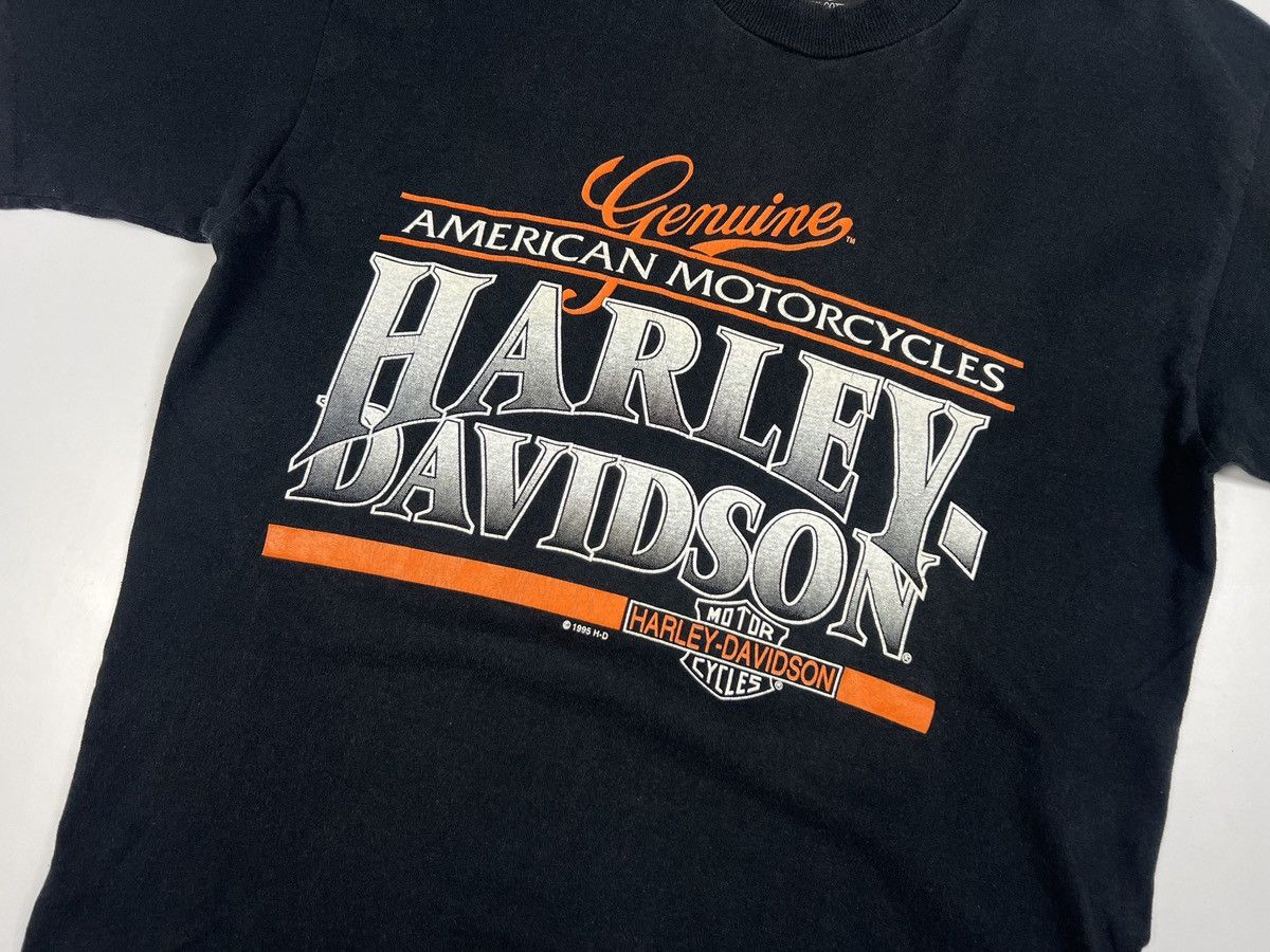 Band Tees × Harley Davidson × Vintage Vintage 1995 Harley Davidson USA Black Cotton Moto T Shirt Size US M / EU 48-50 / 2 - 13 Thumbnail