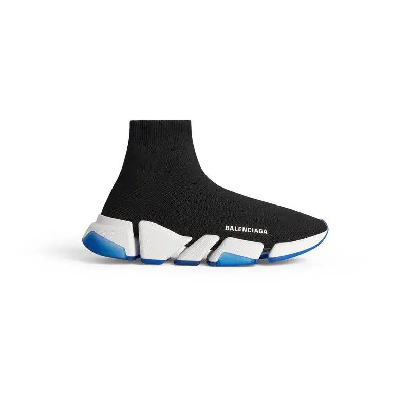 Balenciaga o1w1db10526 Speed 2.0 Clear Sole Recycled Knit Sneakers Size US 6 / EU 39 - 1 Thumbnail