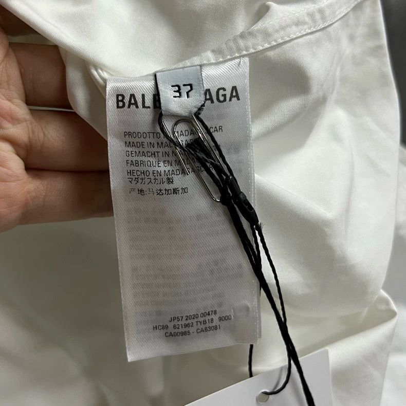 Balenciaga Balenciaga size 37 White Embroidered Cola Pattern Printed Size US XS / EU 42 / 0 - 4 Thumbnail