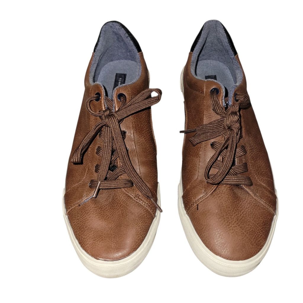 Tommy Hilfiger Tommy Hilfiger Men’s Low Top Lace-up Leather Sneakers 10.5 Size US 10.5 / EU 43-44 - 4 Thumbnail