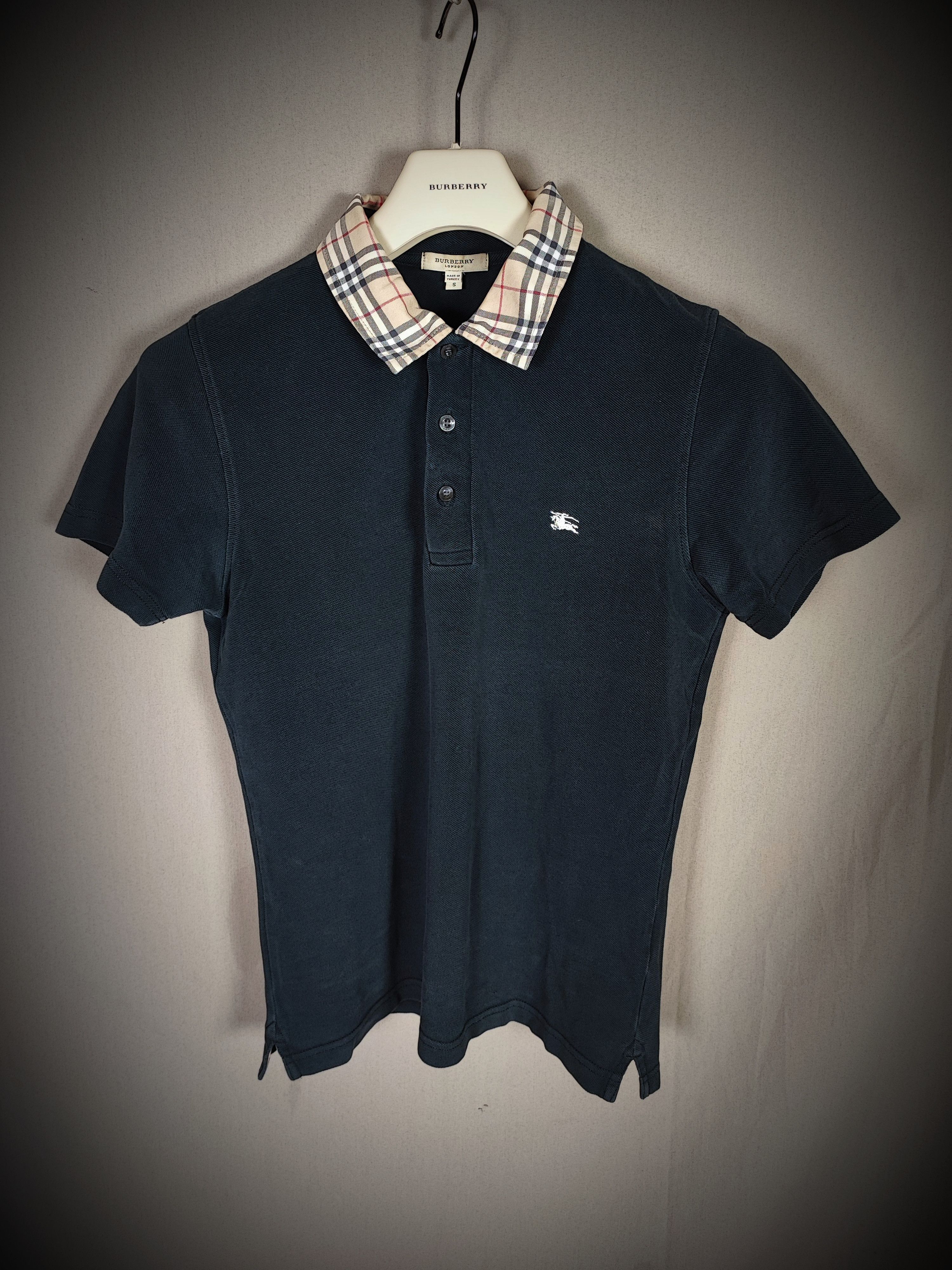 image of Burberry Polo Shirt S in Black, Men's (Size Small)